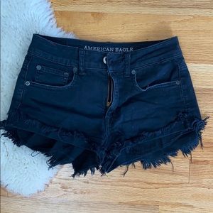 High rise AE jean shorts